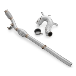 Downpipe+ DPF OFF zestaw Volkswagen Golf VIII 2.0 TDI GTD (Silencer: Tak, Katalizator: brak, Osłona termiczna: Tak)