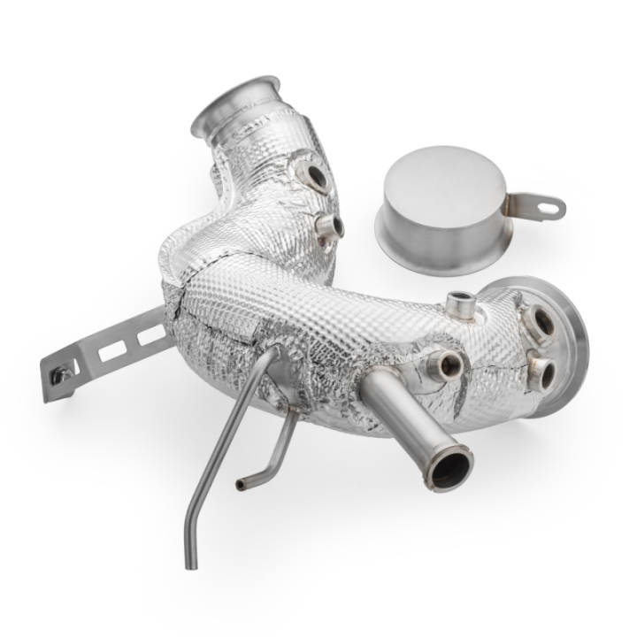 Downpipe+ DPF OFF zestaw Volkswagen Golf VIII 2.0 TDI GTD (Silencer: Tak, Katalizator: brak, Osłona termiczna: Tak)