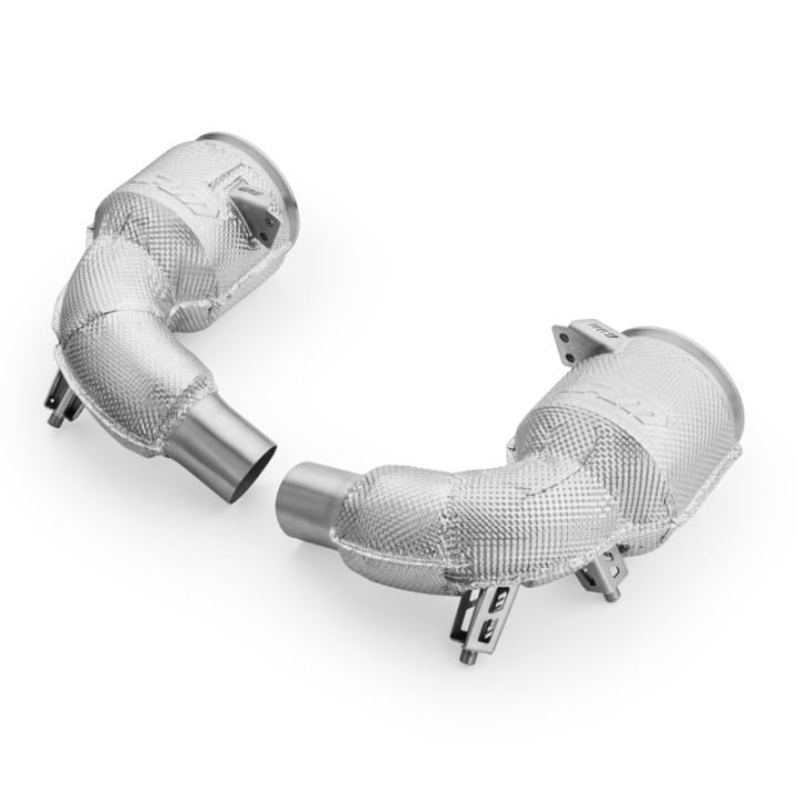Downpipe Porsche Carrera 992 GTS z katalizatorem i osłoną termiczną (Katalizator: MS)