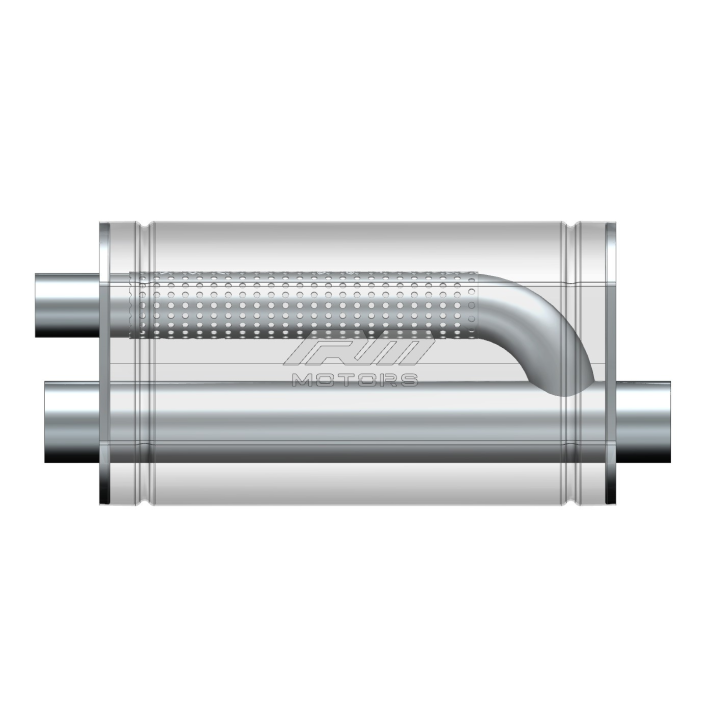 Uniwersalny tłumik eliptyczny E012 pod przepustnicę (Długość puszki: 450 mm, Średnica dolotu: 76 mm)