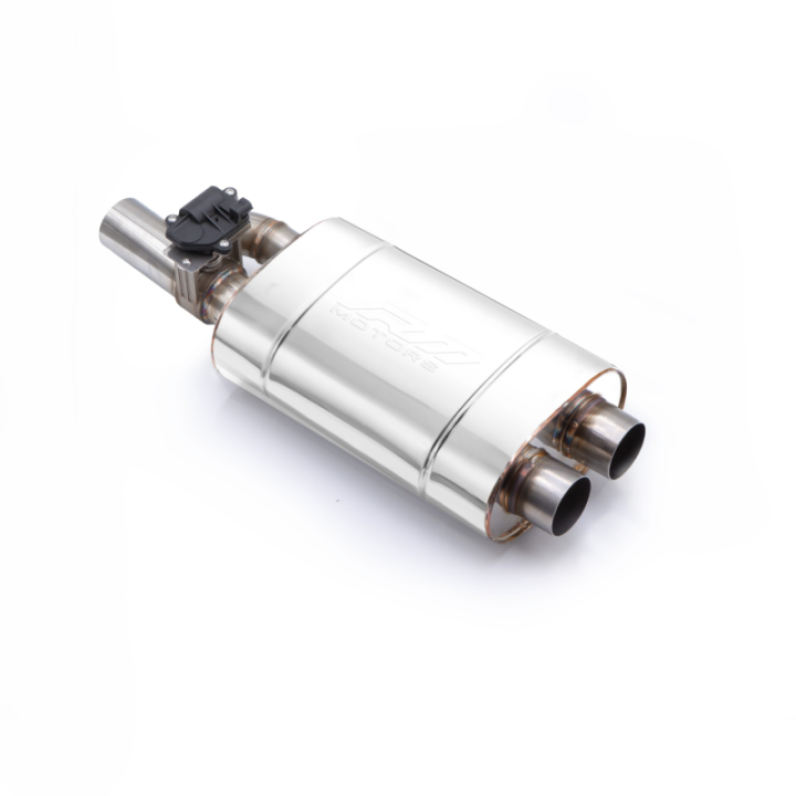 Tłumik z zaworem elektrycznym EV03 (Długość puszki: 300 mm, Średnica dolotu: 76 mm, Strona: Lewa)