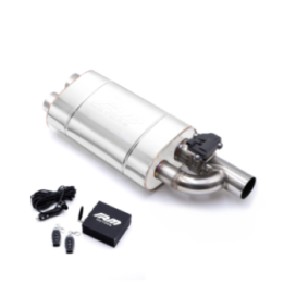 Tłumik z zaworem elektrycznym EV03 (Długość puszki: 350 mm, Średnica dolotu: 76 mm, Strona: Lewa)