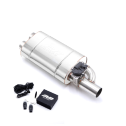 Tłumik z zaworem elektrycznym EV03 (Długość puszki: 300 mm, Średnica dolotu: 76 mm, Strona: Prawa)