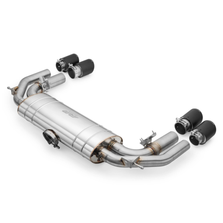 Kompletny układ wydechowy AUDI S3 8Y 2.0 TFSI Sedan (Początek: Downpipe +rura +tłumik, Końcówki AUDI: 3)