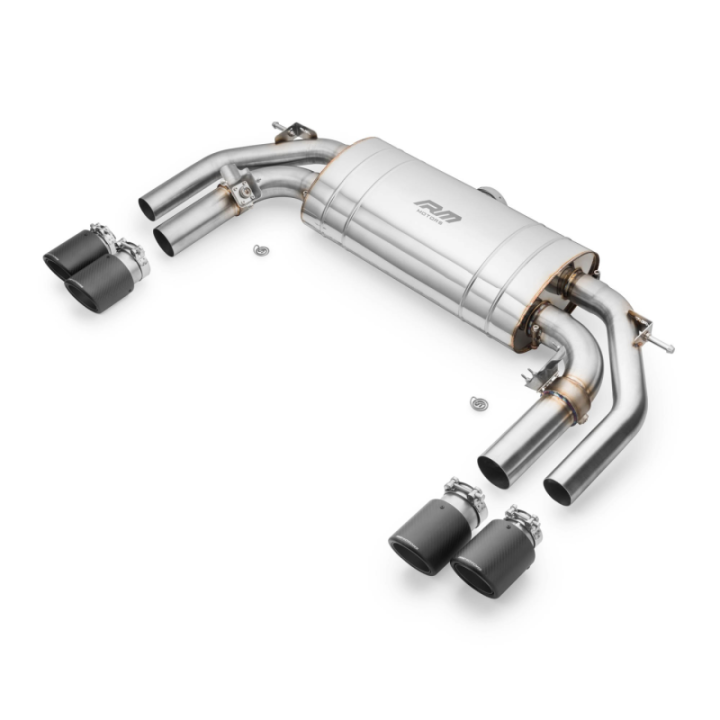 Kompletny układ wydechowy AUDI S3 8Y 2.0 TFSI Sedan (Początek: Downpipe +rura +tłumik, Końcówki AUDI: 4)