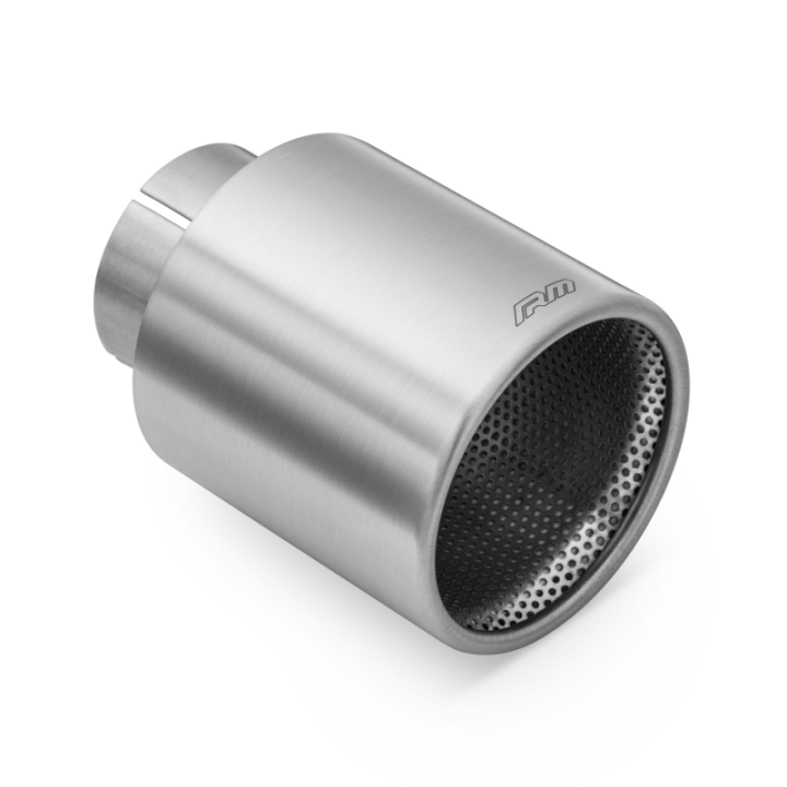 Końcówka prosta RM Motors ze stali nierdzewnej satynowej KPZS/DP (Wlot: 50 mm, Średnica: 101 mm, Z obejmą: Nie)