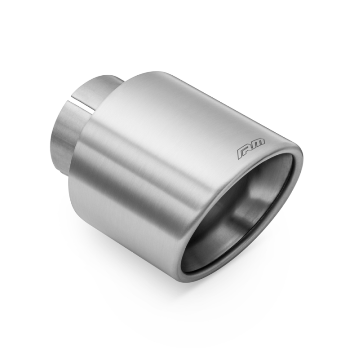 Końcówka skośna RM Motors ze stali nierdzewnej satynowej KSZS/DK (Średnica: 101 mm, Wlot: 63,5 mm, Z obejmą: Nie)