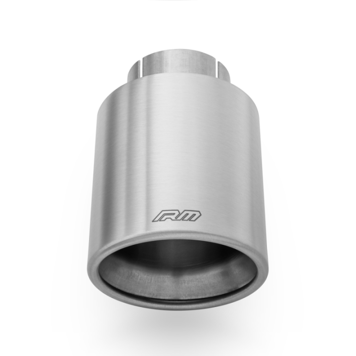 Końcówka prosta RM Motors ze stali nierdzewnej satynowej KPZS/DK (Średnica: 89 mm, Wlot: 63,5 mm, Z obejmą: Nie)