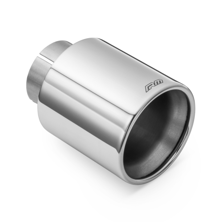 Końcówka prosta RM Motors ze stali nierdzewnej polerowanej KPZP/DK (Wlot: 50 mm, Średnica: 89 mm, Z obejmą: Nie)