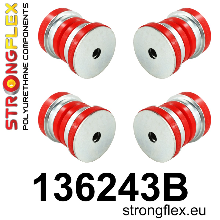 136243B: Zestaw tulei tylnego wózka Strongflex