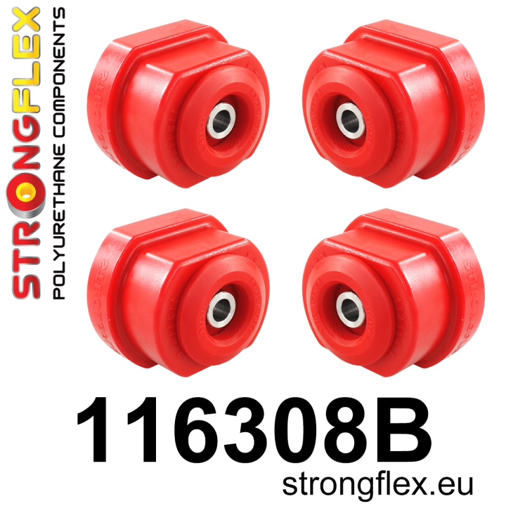 116308B: Zestaw tulei przedniego wózka Strongflex