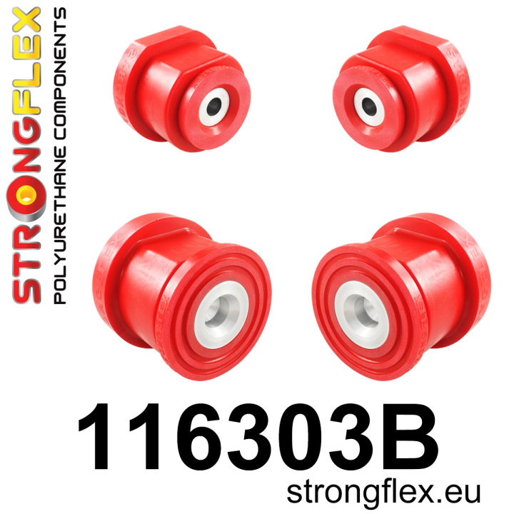 116303B: Zestaw tulei tylnego wózka Strongflex