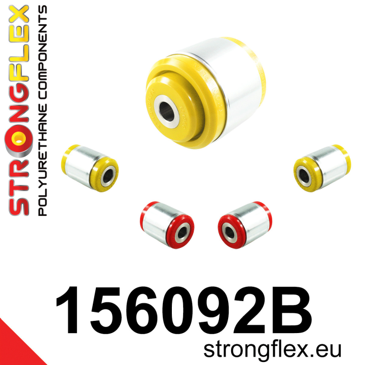 156092B: Zestaw tulei tylnej belki Strongflex