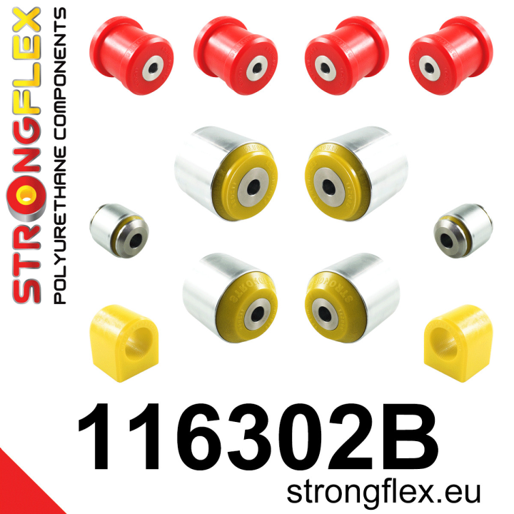 116302B: Zestaw przedniego zawieszenia Strongflex