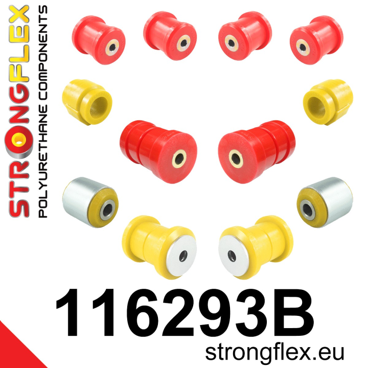 116293B: Zestaw przedniego zawieszenia Strongflex