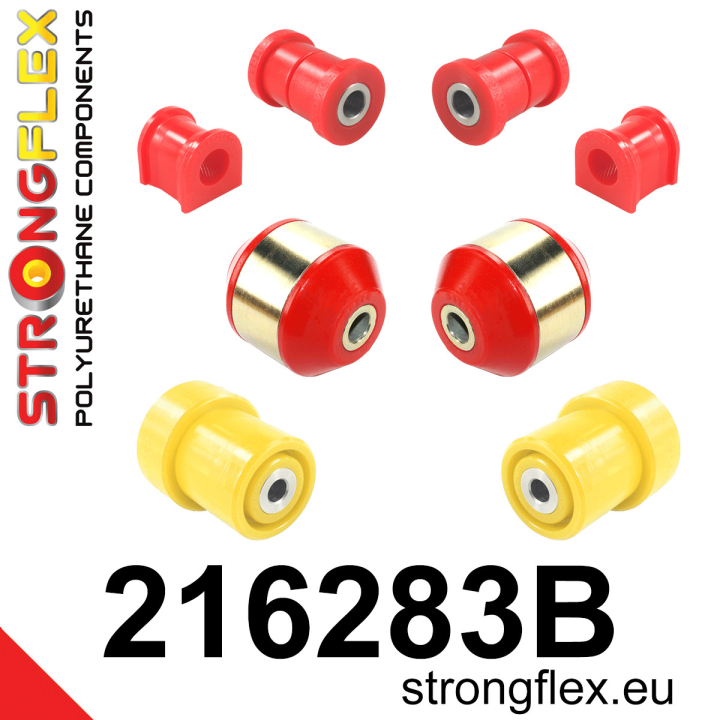 216283B: Zestaw zawieszenia przedniego i tylnej belki Strongflex