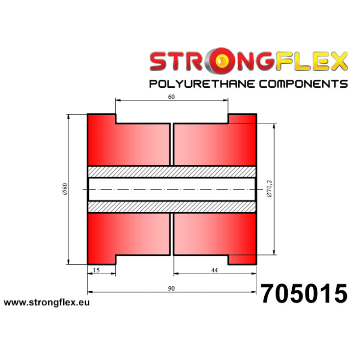 705015: Tuleja uniwersalna 70mm Strongflex
