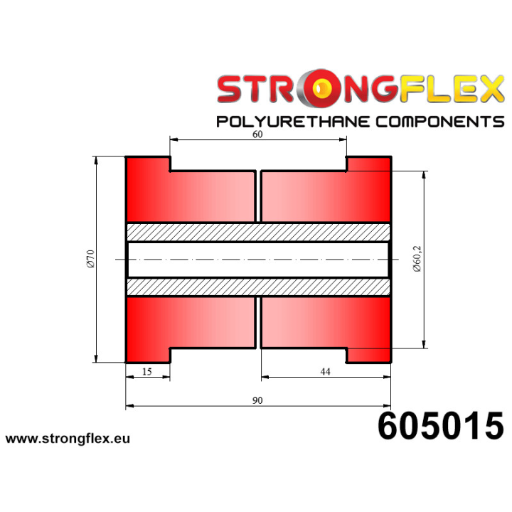 605015: Tuleja uniwersalna 60mm Strongflex