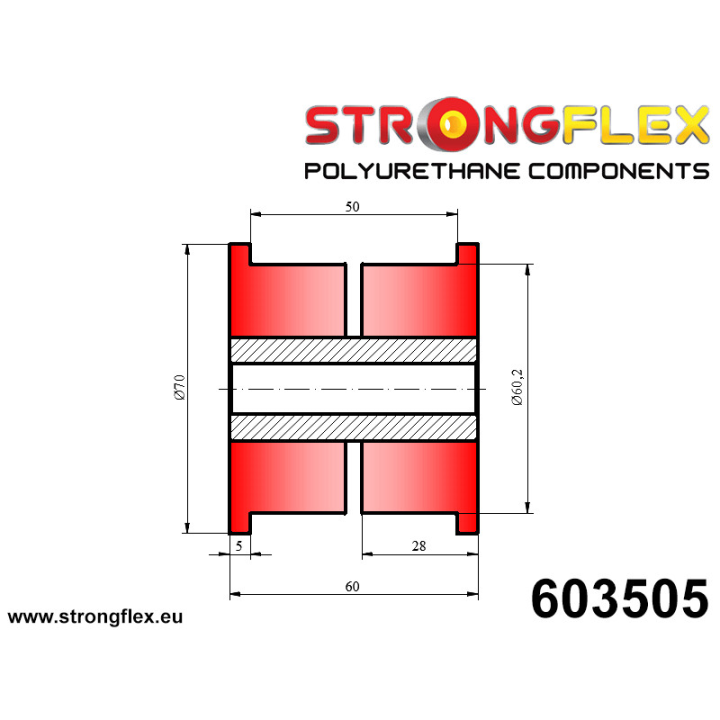 603505: Tuleja uniwersalna 60mm Strongflex