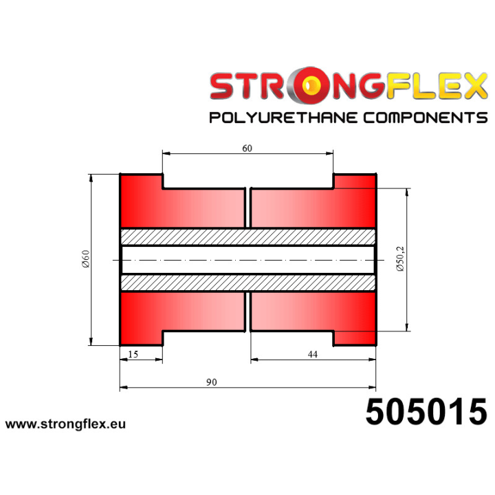 505015: Tuleja uniwersalna 50mm Strongflex