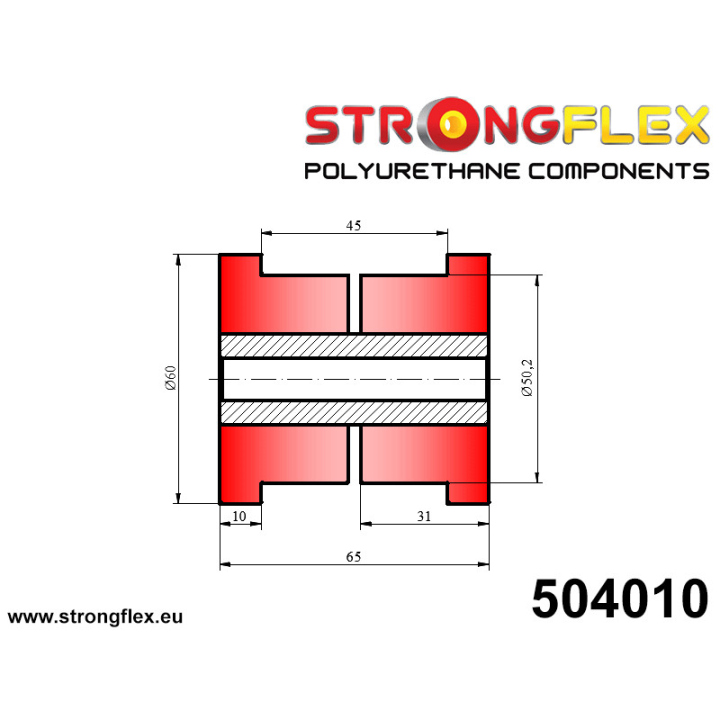 504010: Tuleja uniwersalna 50mm Strongflex