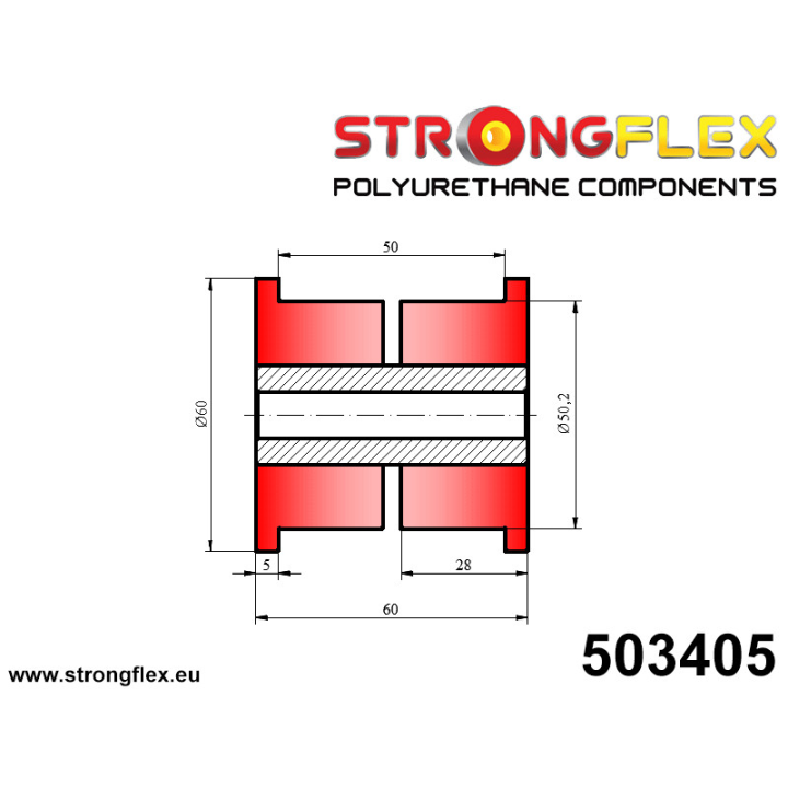 503405: Tuleja uniwersalna 50mm Strongflex