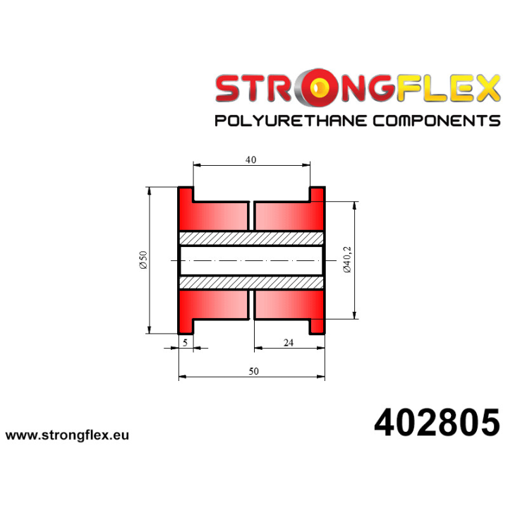 402805: Tuleja uniwersalna 40mm Strongflex