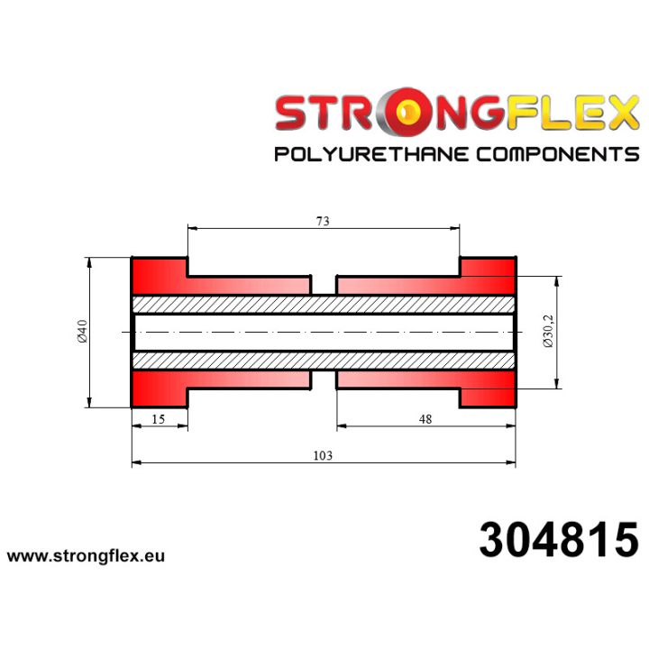 304815: Tuleja uniwersalna 30mm Strongflex
