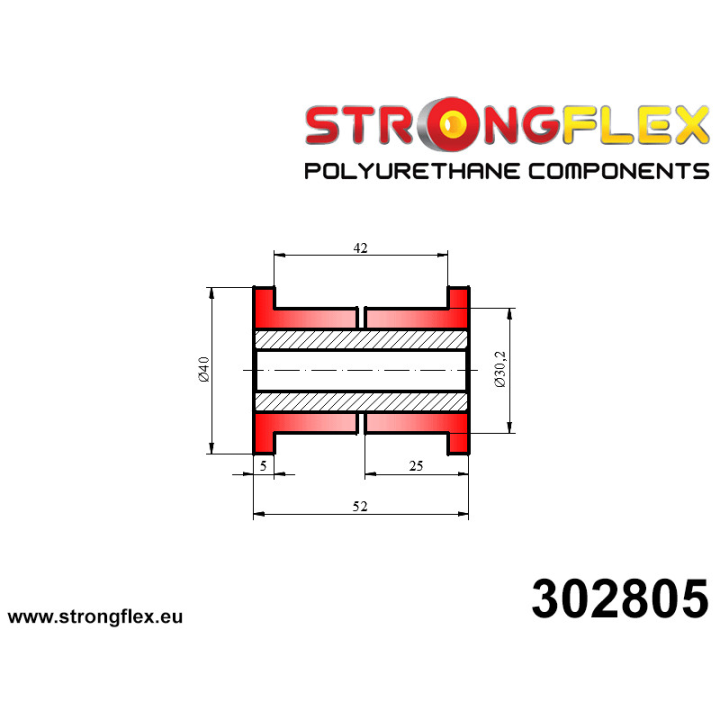 302805: Tuleja uniwersalna 30mm Strongflex