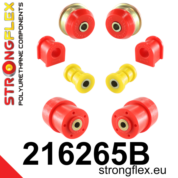 216265B: Zestaw przedniego zawieszenia i tylnej belki Strongflex
