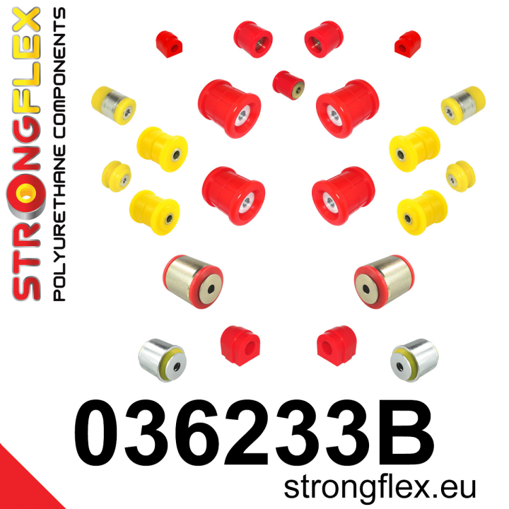 Strongflex 036233B: Kompletny zestaw zawieszenia E39 Sedan