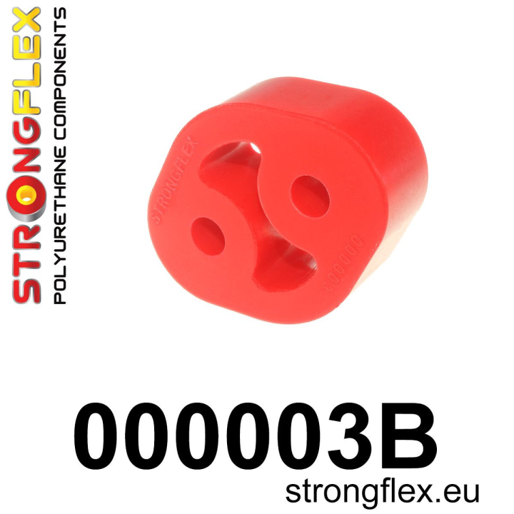 000003B: Wieszak tłumika 32mm Strongflex