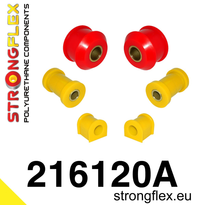 Strongflex 216120A: Zestaw poliuretanowy zawieszenia przedniego SPORT