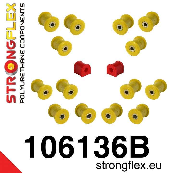 Strongflex 106136B: Zestaw poliuretanowy zawieszenia tylnego