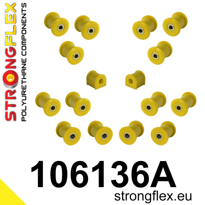 Strongflex 106136A: Zestaw poliuretanowy zawieszenia tylnego SPORT