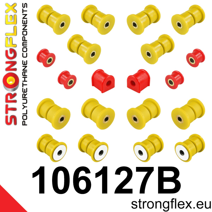 Strongflex 106127B: Zestaw poliuretanowy zawieszenia tylnego