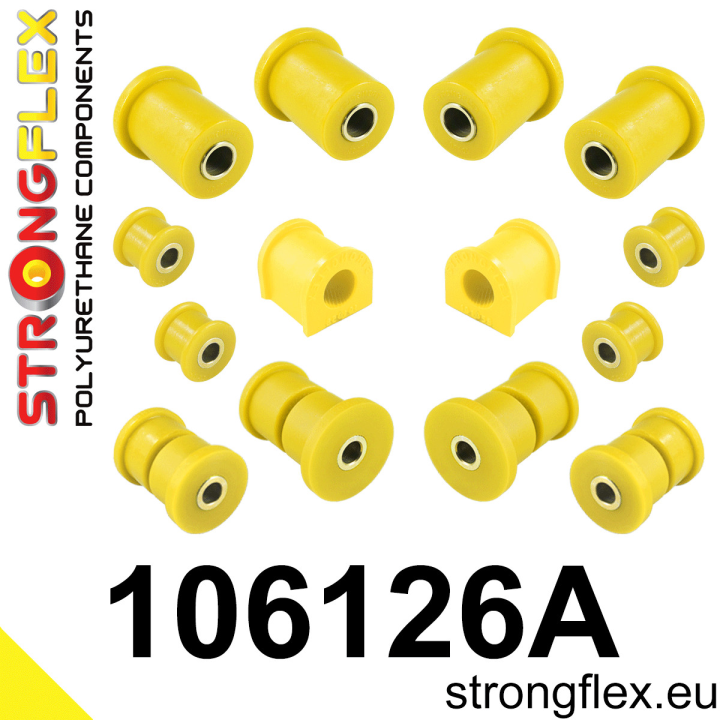 Strongflex 106126A: Zestaw poliuretanowy zawieszenia przedniego SPORT