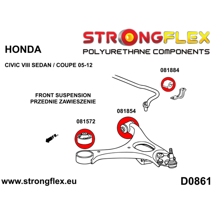 086256B: Kompletny zestaw zawieszenia Strongflex