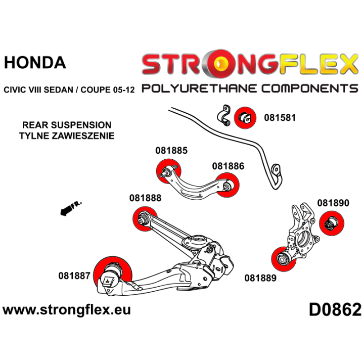 086256B: Kompletny zestaw zawieszenia Strongflex