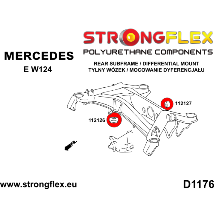 112127A: Tuleja tylnego dyferencjału – tylna SPORT Strongflex