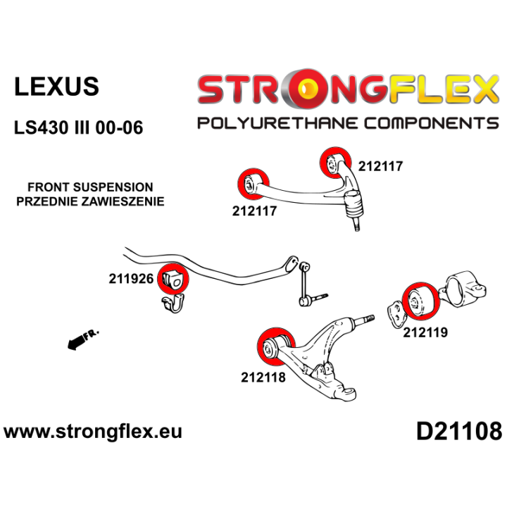 216308B: Kompletny zestaw zawieszenia Strongflex