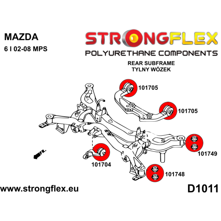 106189B: Kompletny zestaw zawieszenia Strongflex