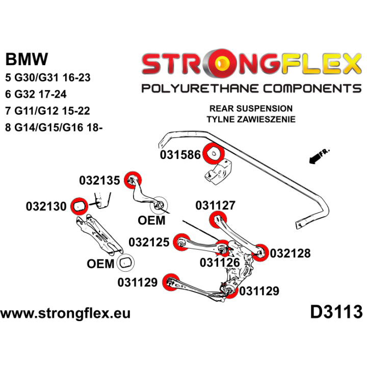 036146B: Kompletny zestaw zawieszenia Strongflex