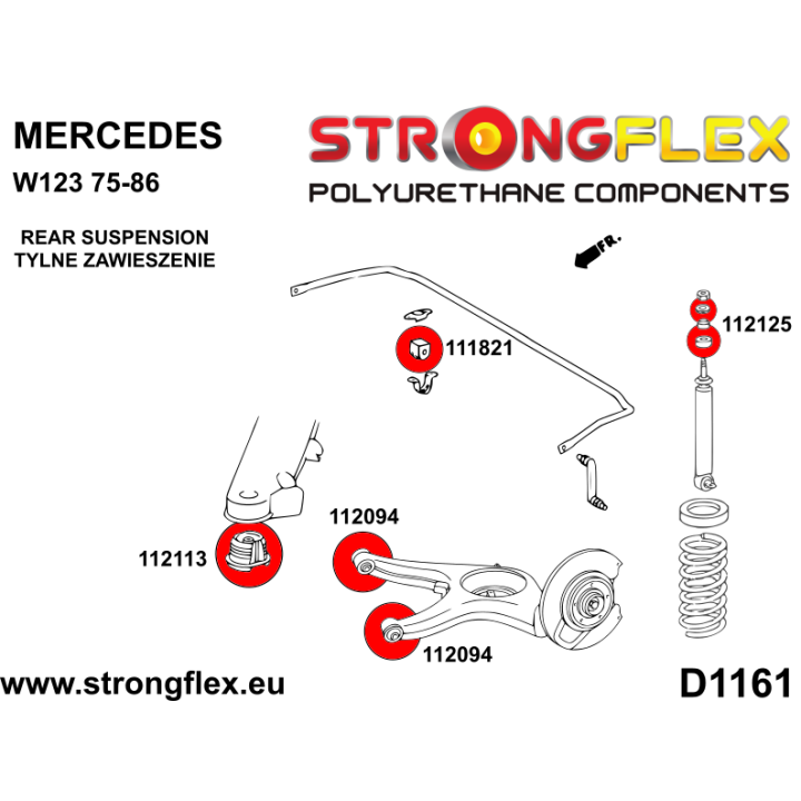 116312A: Kompletny zestaw zawieszenia SPORT Strongflex
