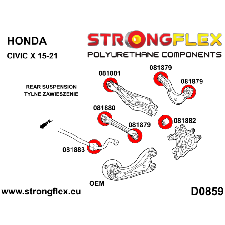 086253B: Kompletny zestaw zawieszenia Strongflex
