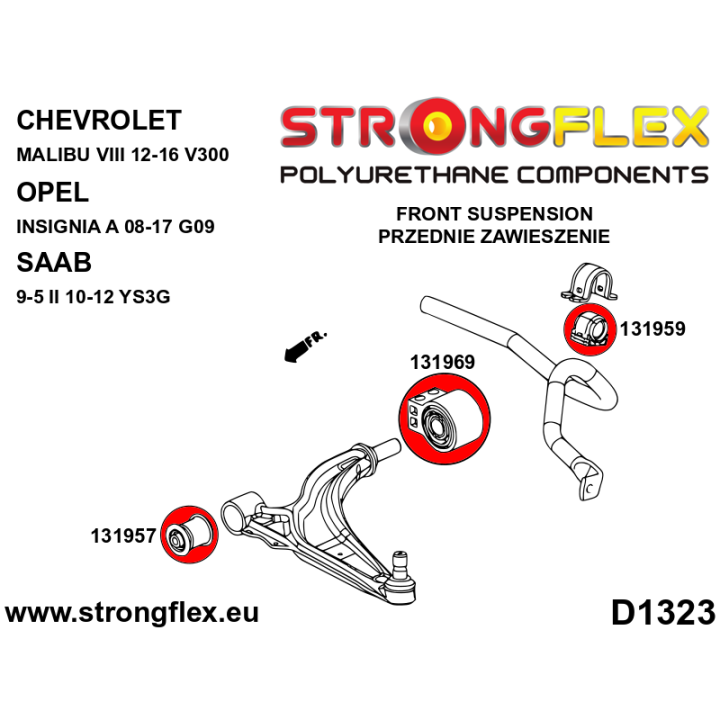 136256B: Kompletny zestaw zawieszenia Strongflex