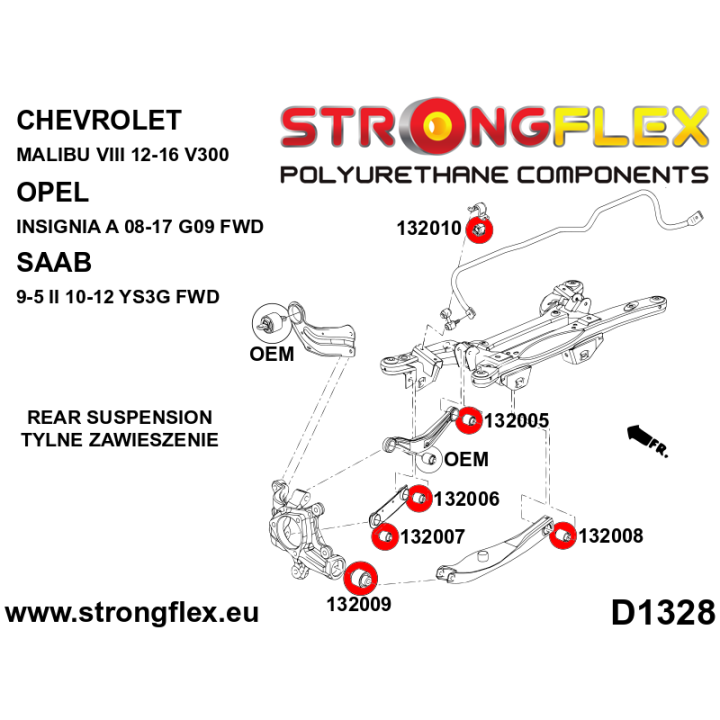136256B: Kompletny zestaw zawieszenia Strongflex