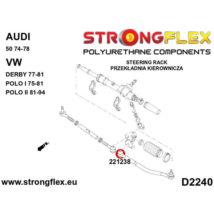 226061B: Kompletny zestaw zawieszenia Strongflex