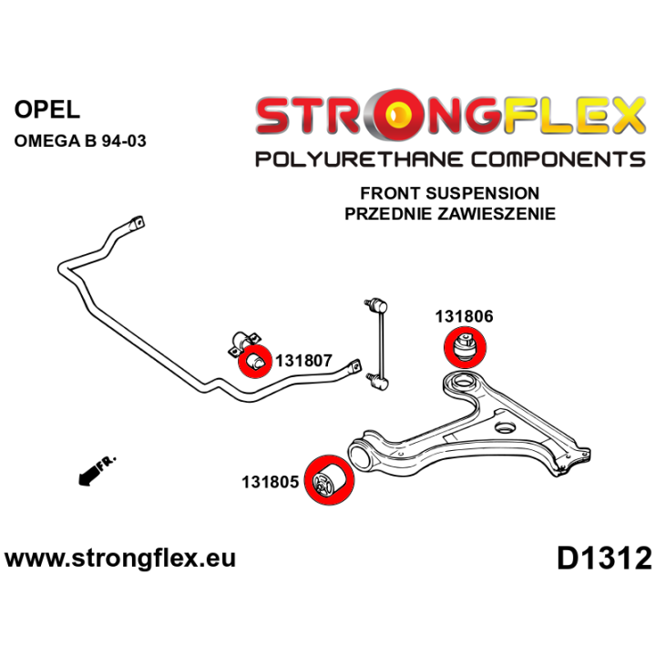 136251B: Kompletny zestaw zawieszenia Strongflex