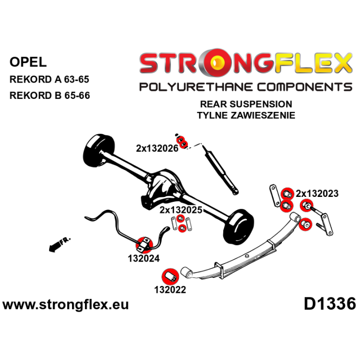 132026A: Tuleja mocowania amortyzatora tylnego SPORT Strongflex